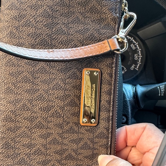 Michael Kors Dark Brown Wristlet - Picture 4 of 9